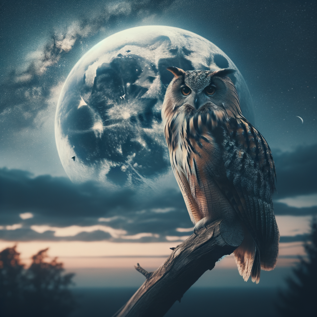 Majestic owl symbolizing its role as a flagship species in ecosystem protection, highlighting the importance of owl conservation efforts for maintaining ecological balance.