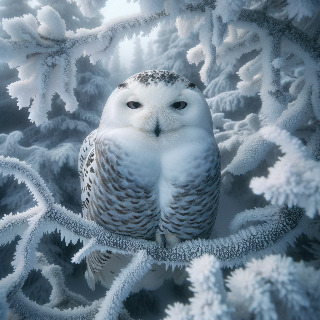 Majestic Snowy Owl, a mysterious Arctic Owl and prominent Arctic bird species, perched in its Snowy Owl habitat within the stunning Arctic wildlife, showcasing unique Snowy Owl characteristics and behavior, a common sight in Arctic Owl sightings.